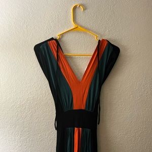 V-Neck Sleeveless Rayon Dress